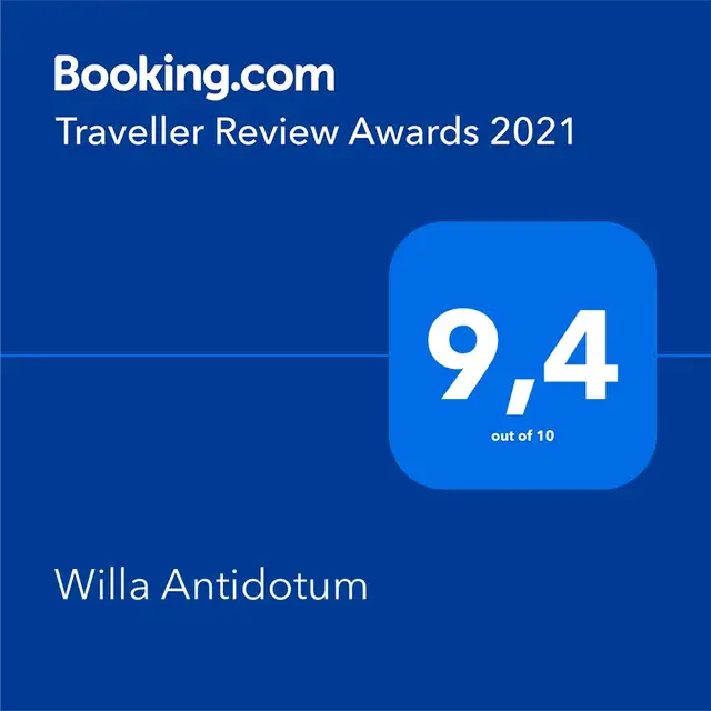 Booking.com Reward 2021 Willa Antidotum