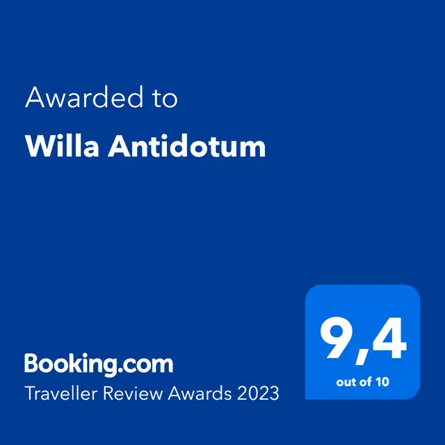 Booking.com Reward 2023 Willa Antidotum